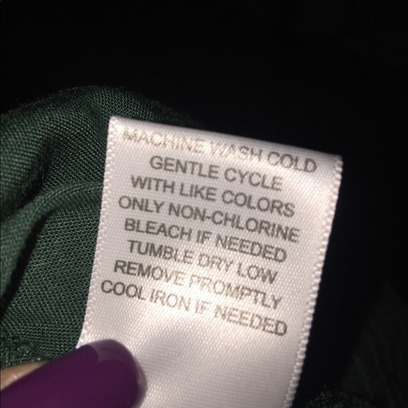 Living Doll size‎ small deep green flowy sleeve smocked waist soft casual dressy - Picture 8 of 8